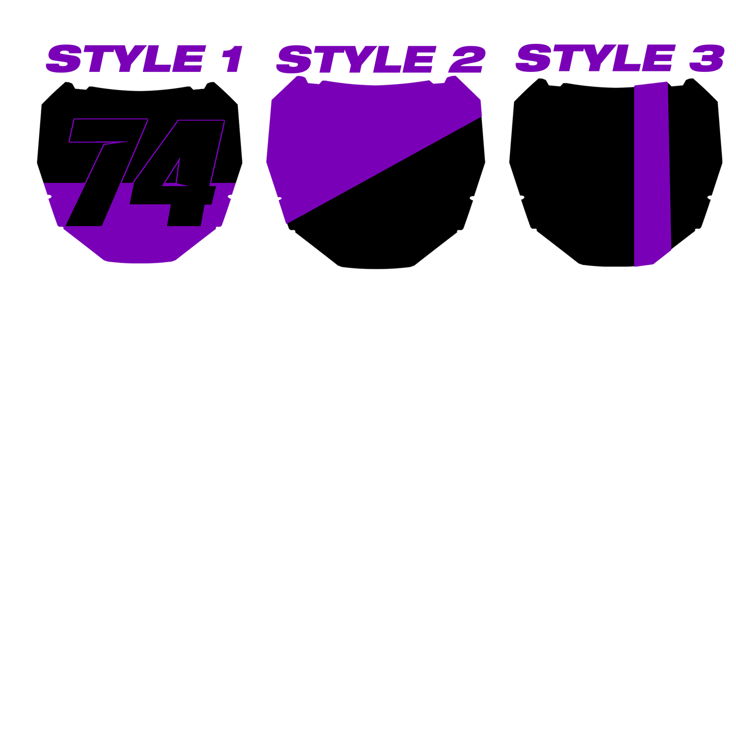 Pop Series Plate Decal
